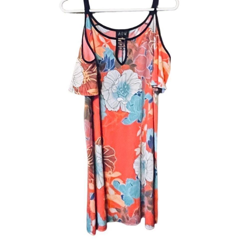“AUW”size 8 floral A-line dress.Beach, boho, casual